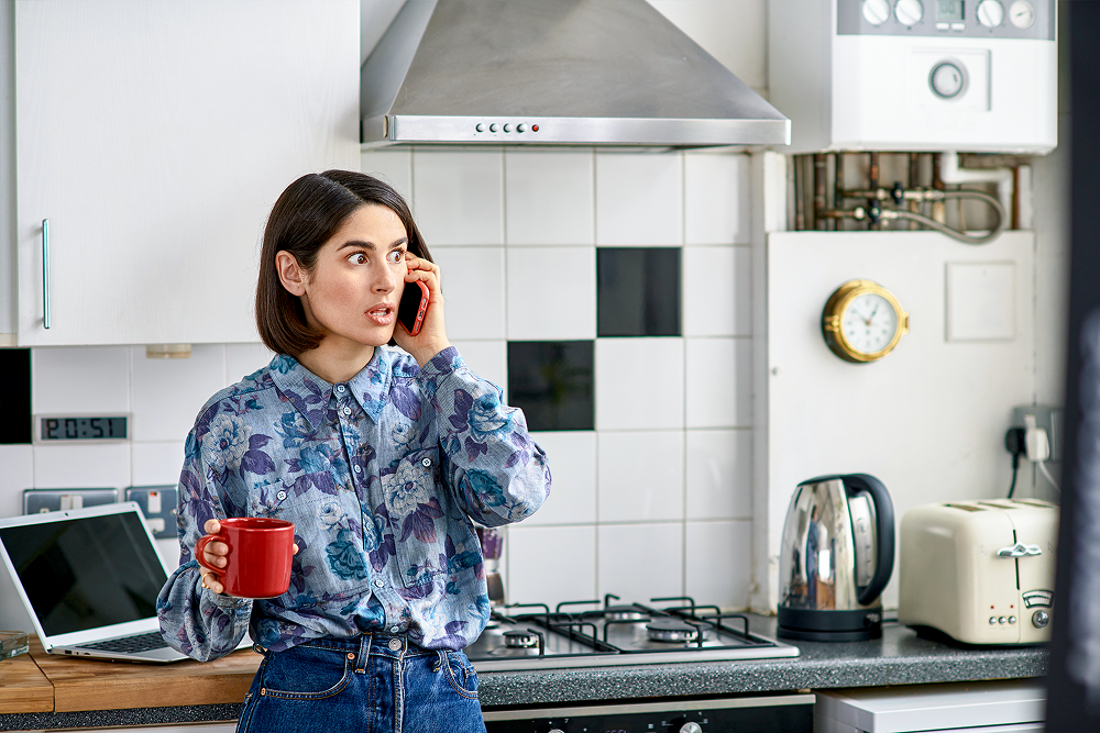 customer on phone